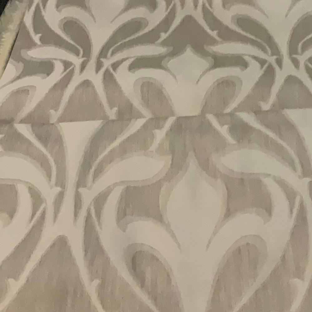 NWT FRETTE King duvet cover grey ivory 102” X 94”